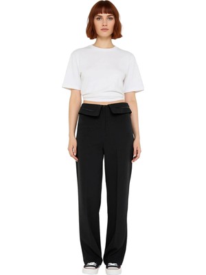 Ersefa Kadın Wide Leg Kemerli Pantolon Fonksiyonel Dayanıklı Kaliteli Konforlu Estetik Premium Şık