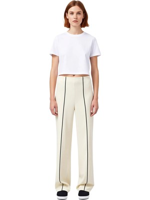 Ersefa Biye Detaylı Düz Kesim Kadın Pantolonu Fonksiyonel Dayanıklı Kaliteli Konforlu Estetik Şık