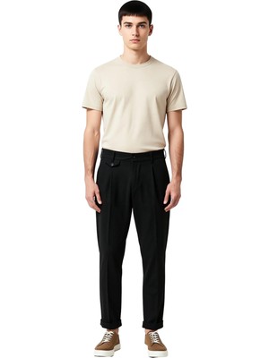 Ersefa Erkek Açık Pileli Slim Fit Kumaş Pantolon Fonksiyonel Dayanıklı Kaliteli Konforlu Estetik Şık