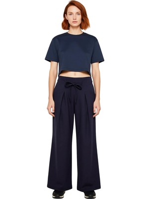 Ersefa Kadın Geniş Paça Esnek Örme Pantolon Fonksiyonel Dayanıklı Kaliteli Konforlu Estetik Rahat