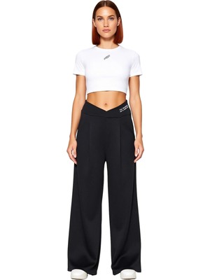 Ersefa Kadın Wide Leg Dijital Baskılı Örme Pantolon Fonksiyonel Dayanıklı Kaliteli Konforlu Rahat