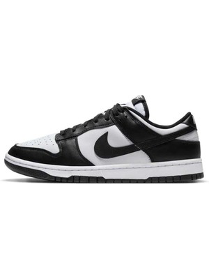 Nike Dunk Low Retro Panda Leather Mens Sneaker Hakiki Deri Günlük Spor Ayakkabı Siyah Beyaz