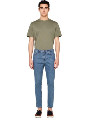 Ersefa Kadın Için Koyu Denim Pantolon Rahat Kesim Yüksek Bel Fonksiyonel Dayanıklı Kaliteli Zarif