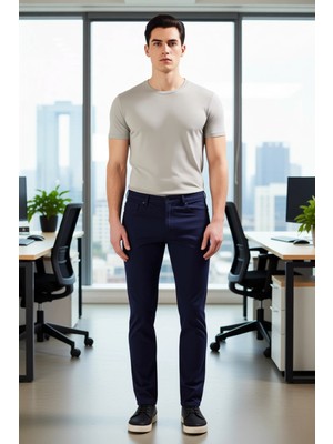 FRM Erkek Slim Fit Esnek Gabardin Pantolon Fonksiyonel Dayanıklı Kaliteli Konforlu Estetik Şık