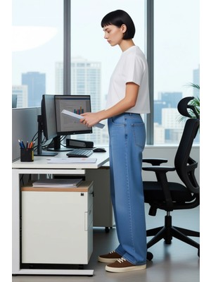 FRM Erkek Geniş Paça Denim Pantolon Rahat Kalıp Fonksiyonel Dayanıklı Kaliteli Konforlu Modern