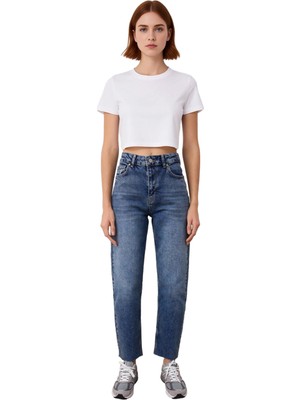 Ersefa Kadın Açık Yüksek Bel Slim Fit Jean Pantolon Fonksiyonel Dayanıklı Kaliteli Konforlu Rahat