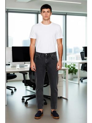 FRM Kadın Için Koyu Denim Pantolon Normal Bel Düz Paça Fonksiyonel Dayanıklı Kaliteli Konforlu