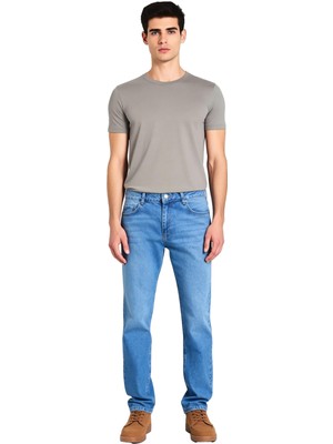 Ersefa Erkek Açık Straight Fit Denim Pantolon Fonksiyonel Dayanıklı Kaliteli Konforlu Estetik Şık