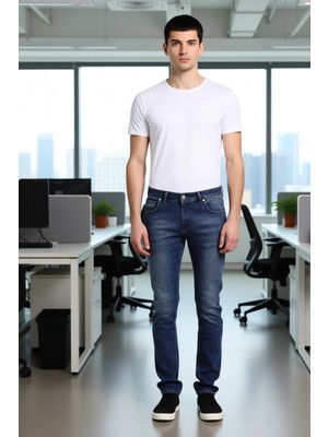 FRM Erkek Açık Regular Fit Denim Pantolon Fonksiyonel Dayanıklı Kaliteli Konforlu Estetik Spor