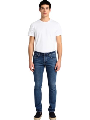 Ersefa Erkek Dar Kesim Esnek Denim Pantolon Eskitme Detaylı Fonksiyonel Dayanıklı Kaliteli Modern