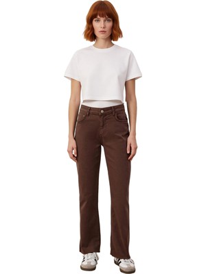 Ersefa Kadın Yüksek Bel Esnek Denim Pantolon Fonksiyonel Dayanıklı Kaliteli Konforlu Estetik Spor