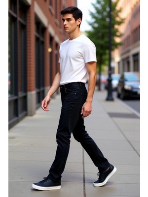 PayBuy Erkek Antrasit Düz Kesim Denim Pantolon Fonksiyonel Dayanıklı Kaliteli Konforlu Estetik Şık
