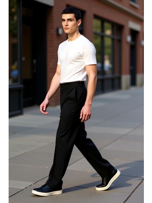 PayBuy Erkek Düz Kesim Kumaş Pantolon Fonksiyonel Dayanıklı Kaliteli Konforlu Estetik Premium Şık