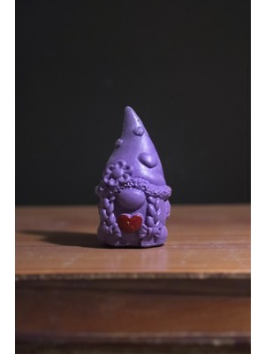 Tesori Tessilli Renkli Dekoratif Mini Cüce Heykel Figürleri, El Yapımı, Renkli Hediye Seti, Özel Gün Hediye, 8x5 cm