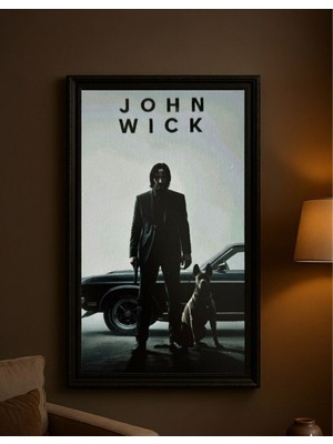 John Wick – Sinema Temalı Duvar Tablosu (Çerçeveli)