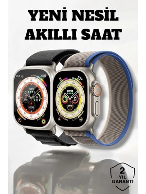 Ceylan Adam 49MM Ekranlı, Kan Basıncı ve Adımsayar Özellikli Bluetooth Akıllı Saat