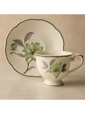EYD Çiçek Desenli 90 ml Kahve Fincanı Takımı