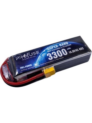 Profuse 14.8 V 4s Lipo Batarya-Pil 3300 Mah 40C