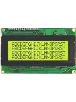 Robotistan 4X20 LCD Ekran, Yeşil Üzerine Siyah