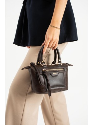 Baginn Suni Deri Kadın Omuz Çantası 23*16 cm Çapraz Askılı Postacı Çanta Çok Cepli Vegan Deri El-Kol Çanta