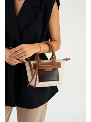 Baginn Suni Deri Kadın Omuz Çantası 23*16 cm Çapraz Askılı Postacı Çanta Çok Cepli Vegan Deri El-Kol Çanta