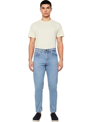 Ersefa Erkek Relaxed Fit Açık Denim Pantolon Fonksiyonel Dayanıklı Kaliteli Konforlu Estetik Spor