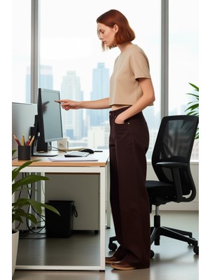 FRM Kadın Düşük Bel Rahat Kesim Jean Pantolon Fonksiyonel Dayanıklı Kaliteli Konforlu Estetik Şık