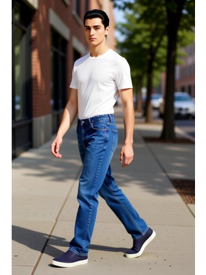 PayBuy Kadın Yüksek Bel Straight Kesim Kot Pantolon Fonksiyonel Dayanıklı Kaliteli Konforlu Rahat