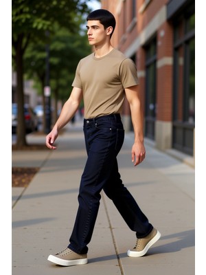 PayBuy Erkek Bol Kesim Denim Pantolon Normal Bel Fonksiyonel Dayanıklı Kaliteli Konforlu Estetik Şık