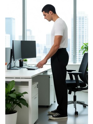 FRM Erkek Casual Baggy Fit Pileli Kumaş Pantolon Fonksiyonel Dayanıklı Kaliteli Konforlu Rahat