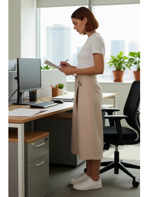 FRM Kadın Wrap Detaylı Keten Dokulu Pantolon Fonksiyonel Dayanıklı Kaliteli Konforlu Estetik Şık