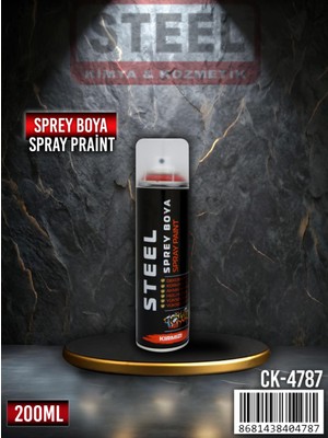 Steel Kırmızı Sprey Boya 200MŞ