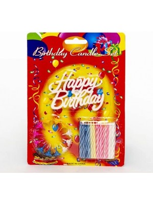 MiraLive Rengarenk Happy Birthday Doğum Günü Mumları