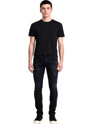 Ersefa Erkek Esnek Skinny Fit Yırtık Detaylı Jean Fonksiyonel Dayanıklı Kaliteli Konforlu Estetik