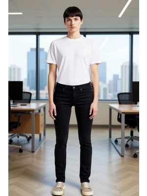 FRM Erkek Fermuar Kapamalı Skinny Fit Kot Pantolon Fonksiyonel Dayanıklı Kaliteli Konforlu Şık