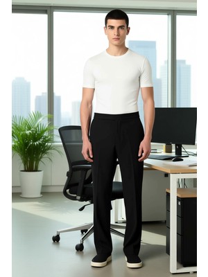 FRM Erkek Boru Paça Kumaş Pantolon Fonksiyonel Dayanıklı Kaliteli Konforlu Estetik Premium Şık