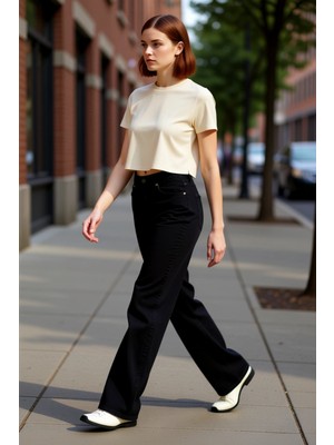 PayBuy Wide Leg Palazzo Jean Kadın Fonksiyonel Dayanıklı Kaliteli Konforlu Estetik Premium Modern