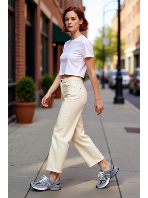 PayBuy Kadın Geniş Paça Yüksek Bel Culotte Jean Fonksiyonel Dayanıklı Kaliteli Konforlu Estetik Şık