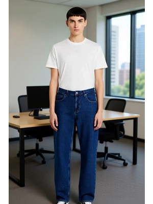 FRM Erkek Cool Comfort Baggy Denim Pantolon Fonksiyonel Dayanıklı Kaliteli Konforlu Estetik Şık