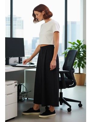 FRM Kadın Mat Dokulu Palazzo Pantolon Fonksiyonel Dayanıklı Kaliteli Konforlu Estetik Premium Şık