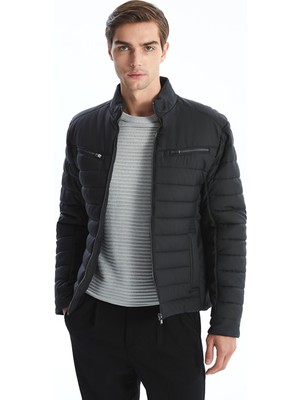 Lc Waikiki Yeni Sezon Slim Fit Dik Yaka Erkek Deri Görünümlü Ceket