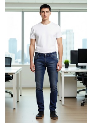 FRM Erkek Açık Regular Fit Denim Pantolon Fonksiyonel Dayanıklı Kaliteli Konforlu Estetik Spor