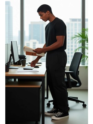 FRM Erkek Günlük Kullanım Jogger Kargo Pantolon Fonksiyonel Dayanıklı Kaliteli Konforlu Modern