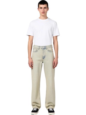 Ersefa Kadın Vintage Efektli Bol Kesim Denim Pantolon Fonksiyonel Dayanıklı Kaliteli Konforlu Şık