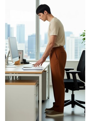 FRM Erkek Casual Baggy Fit Pileli Kumaş Pantolon Fonksiyonel Dayanıklı Kaliteli Konforlu Rahat