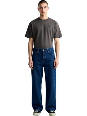 Ersefa Erkek Geniş Paça Kot Pantolon Cool & Comfort Fonksiyonel Dayanıklı Kaliteli Konforlu Rahat