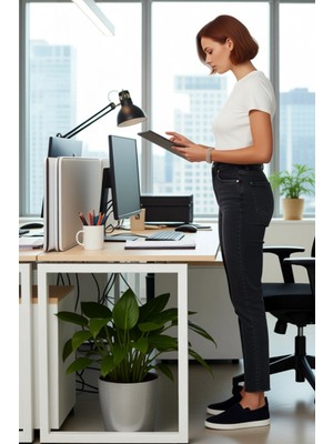 FRM Kadın Açık Yüksek Bel Düz Kesim Jean Pantolon Fonksiyonel Dayanıklı Kaliteli Konforlu Spor