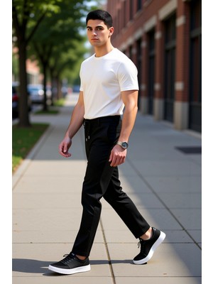 PayBuy Kadın Için Açık Slim Fit Kumaş Dokuma Pantolon Beli Bağlama Detaylı Fonksiyonel Dayanıklı Şık