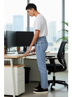 FRM Kadın Relaxed Fit Jean Pantolon Fonksiyonel Dayanıklı Kaliteli Konforlu Estetik Premium Şık