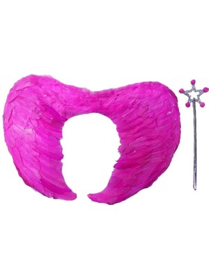 MiraLive Gerçek Tüylü Katlanabilir Melek Kanadı Seti